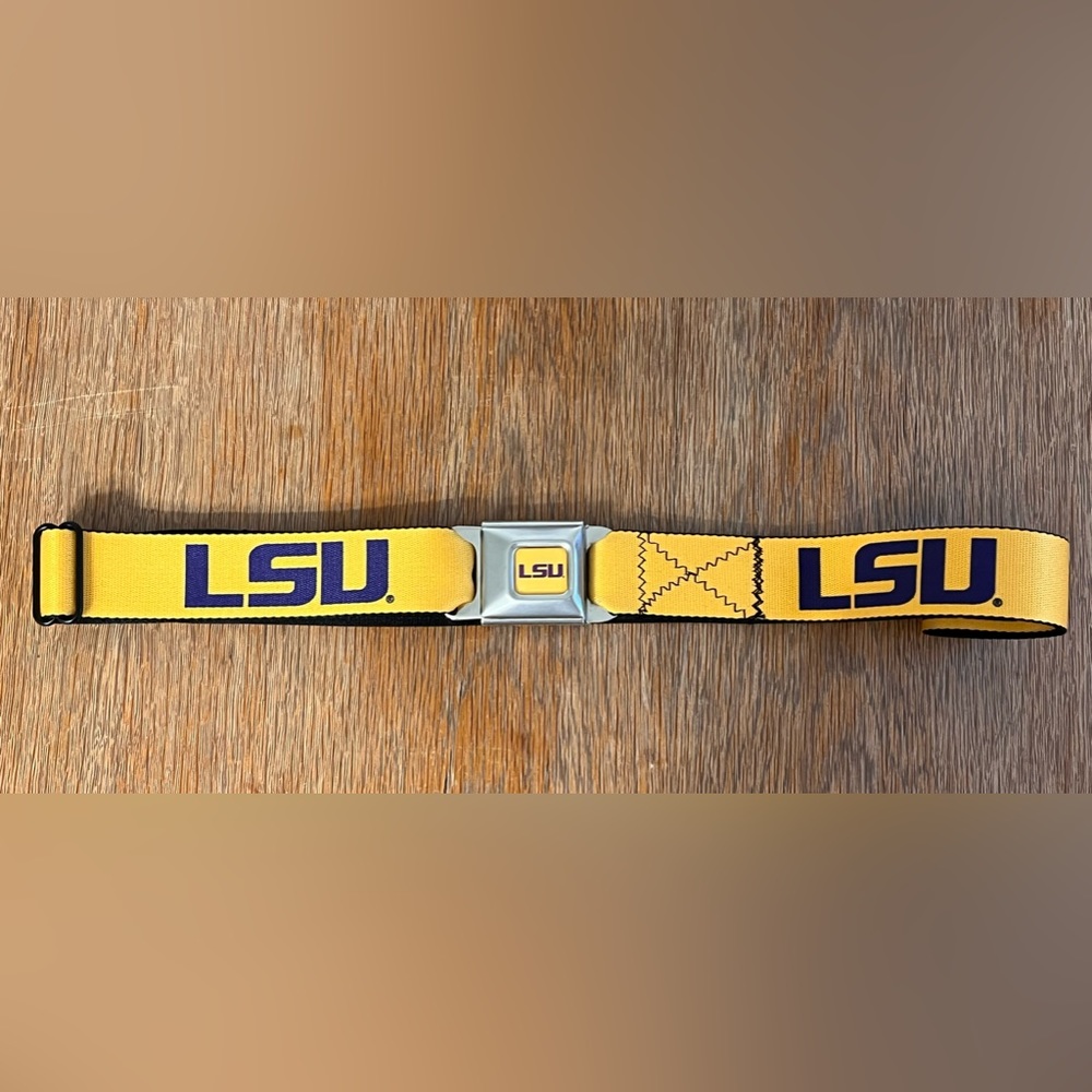 Buckle-Down LSU TIGERS OS Adjustable Belt Seat Belt